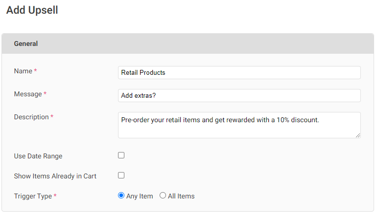 upsells